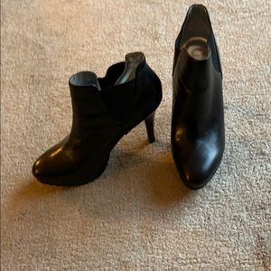 These are 4 inch heels with stretch on the side